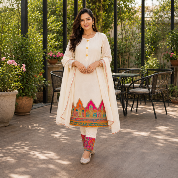 Ivory Mahal Kurta Set