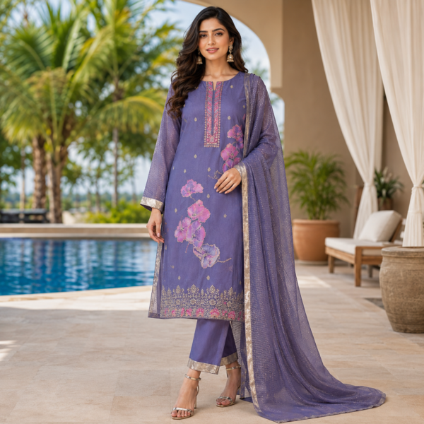 Lavender Bloom Suit Set