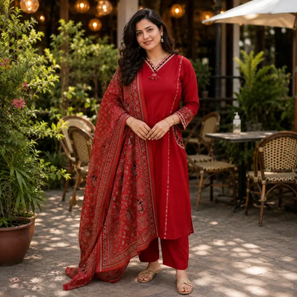 Gulnaar Rust Anarkali